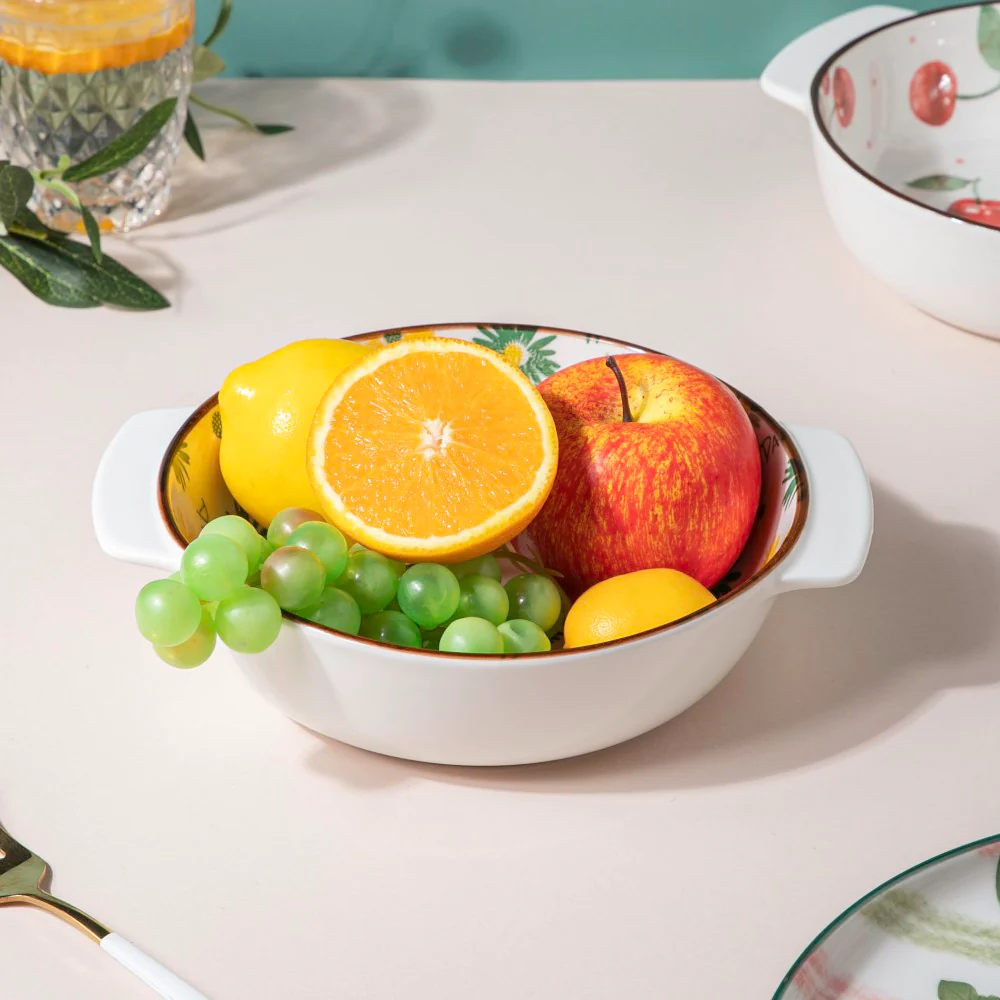 Daisy Baking Bowl With Handles 7.5 Inch 500 ml - Image 4