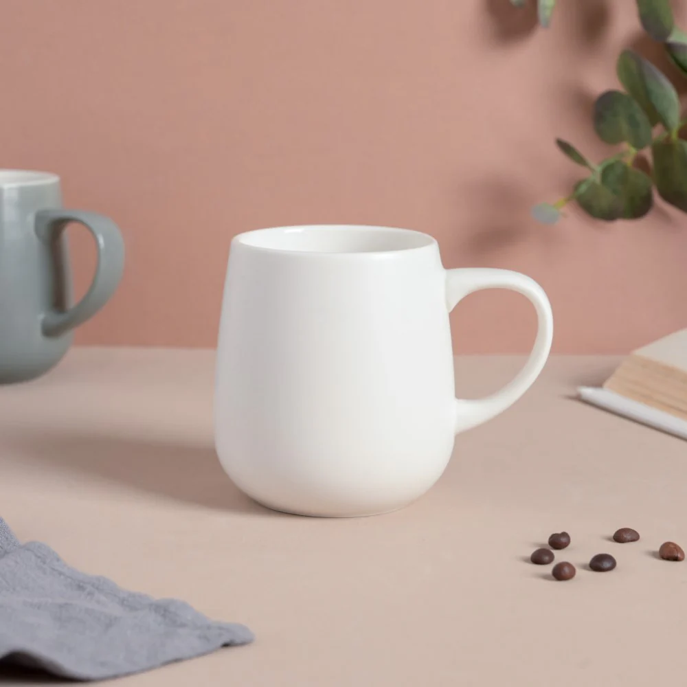 Daisy White Ceramic Cup 250 ml - Image 3