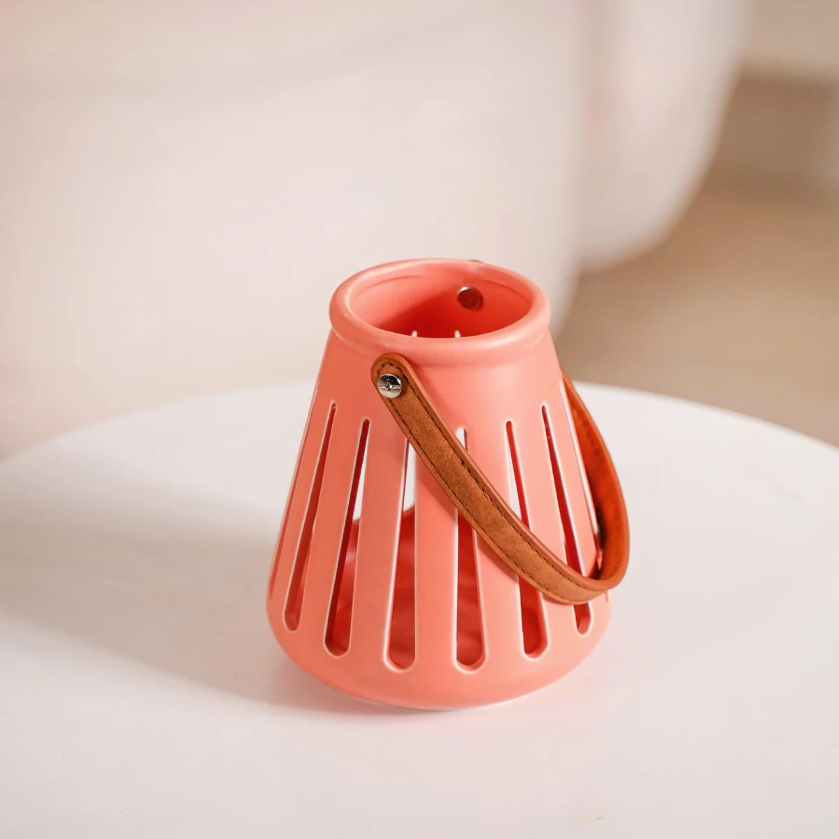 Decor Lantern Coral Red Set of 2 - Image 12
