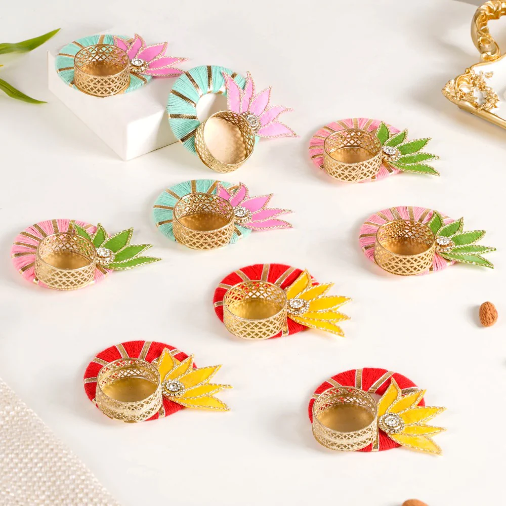 Decorative Festive Tealight Candle Holder Set of 9 - Image 3