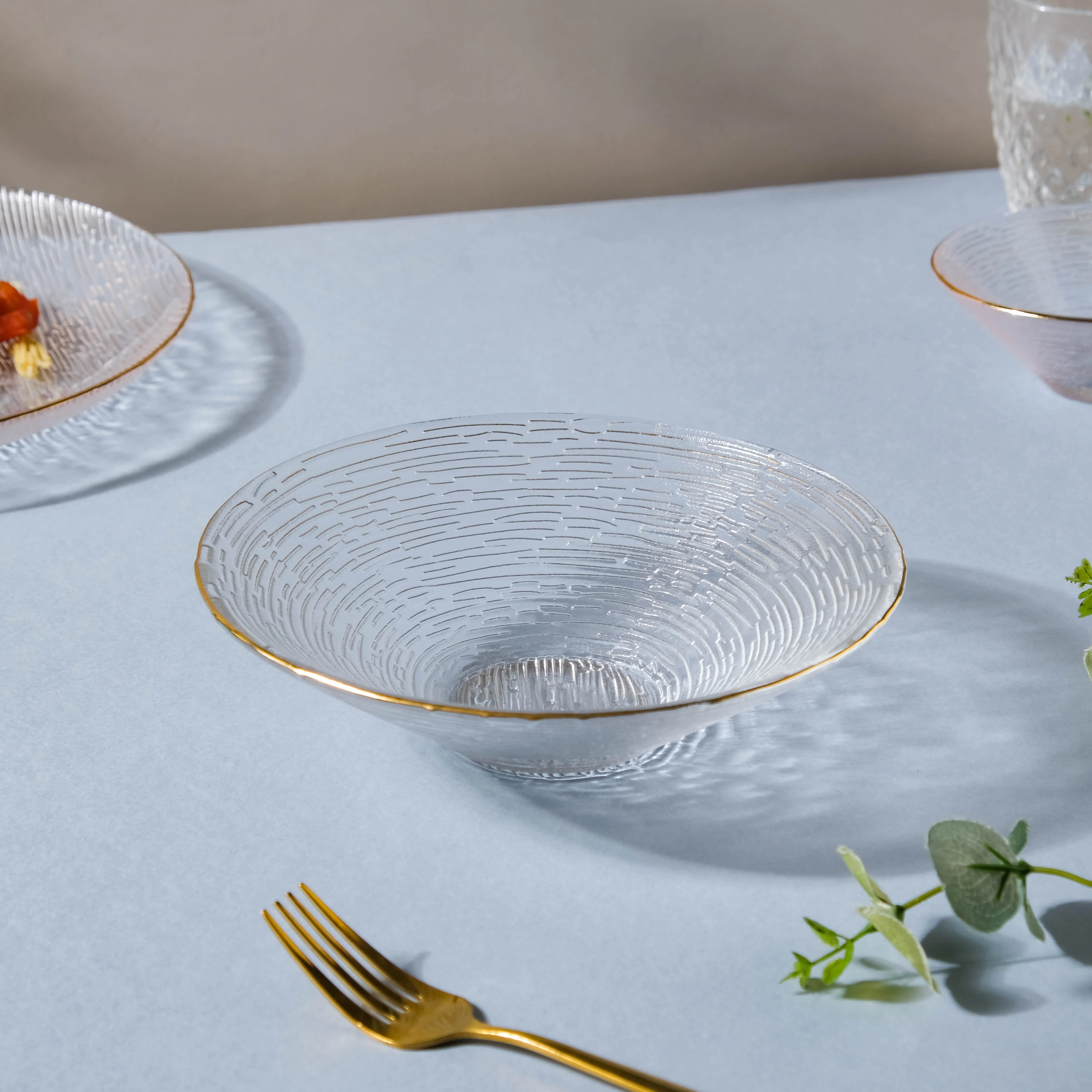 Decorative Glass Salad Bowl - Image 4