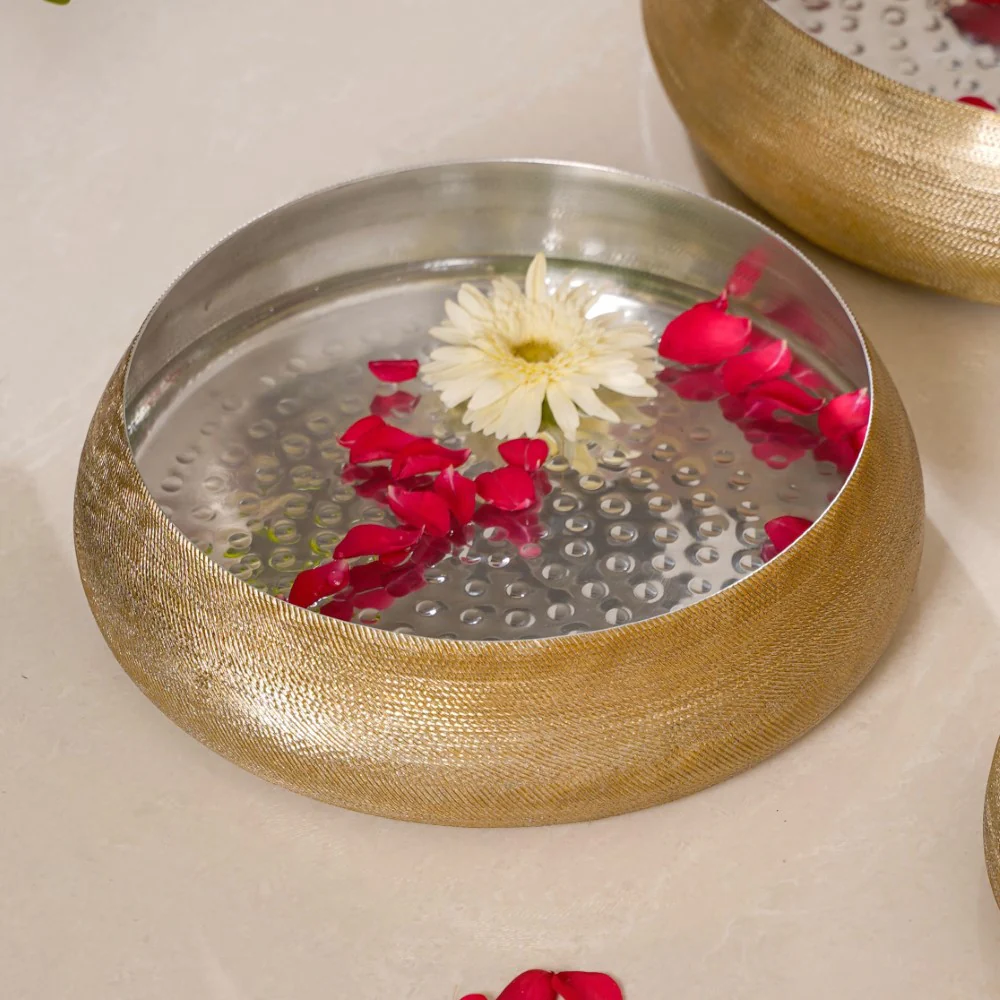 Decorative Metal Urli Bowl Set Of 3 - Image 12