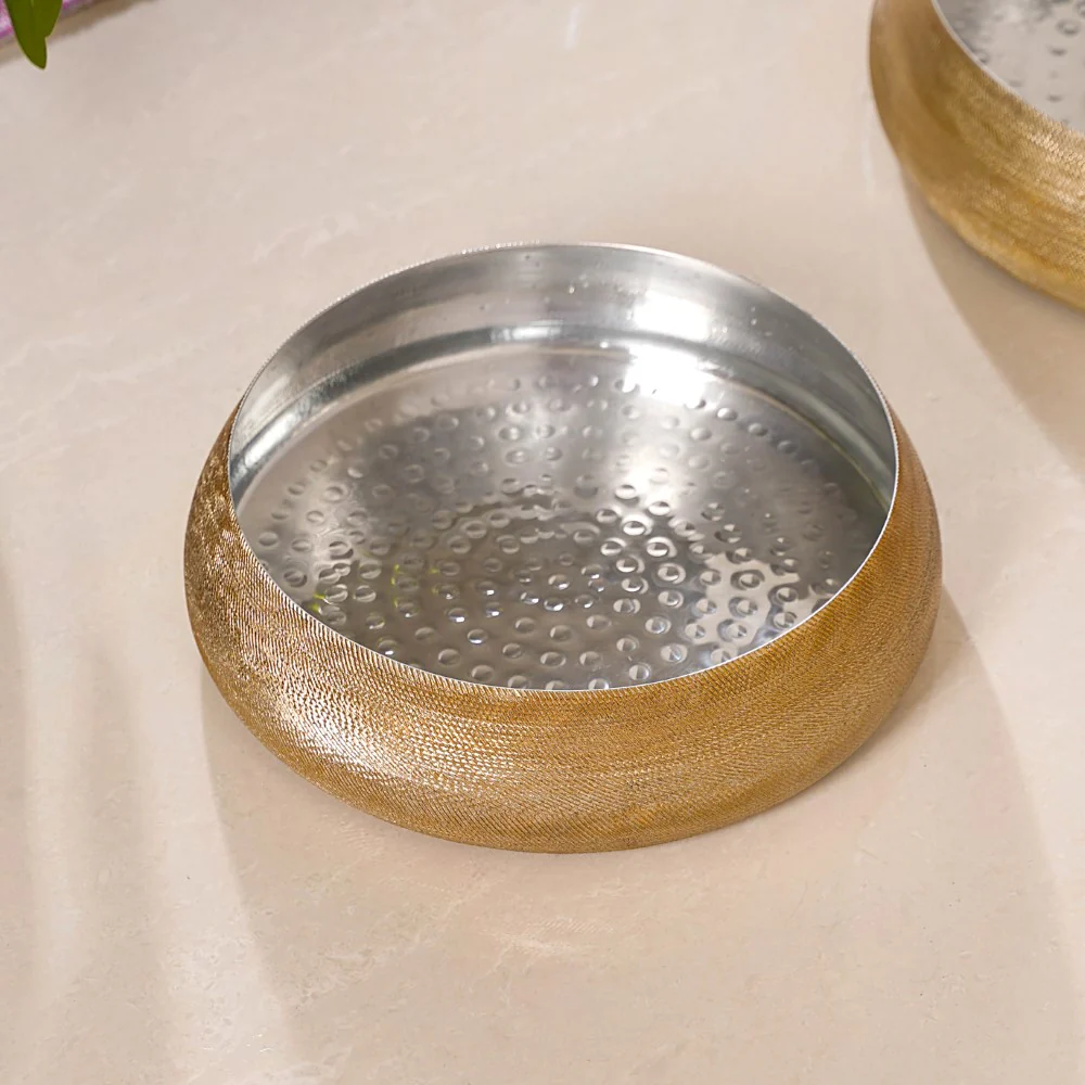 Decorative Metal Urli Bowl Set Of 3 - Image 7