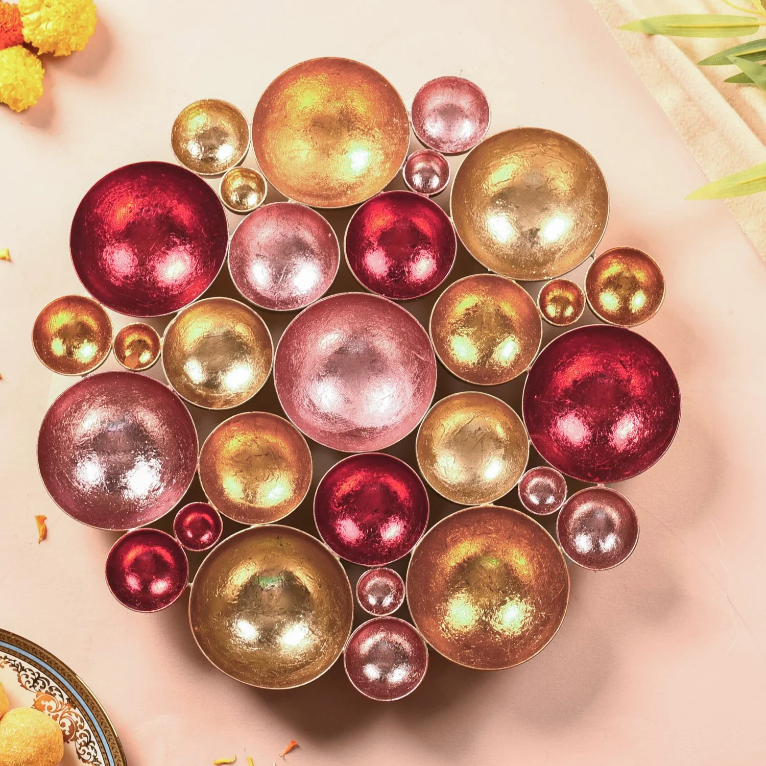 Decorative Tea Light Holder For Table Top Pink - Image 7