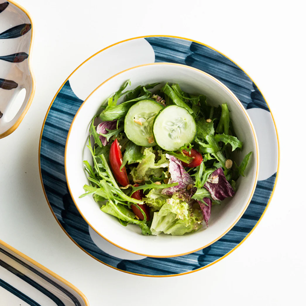 Hand painted Dinner Set Nitori - Image 12
