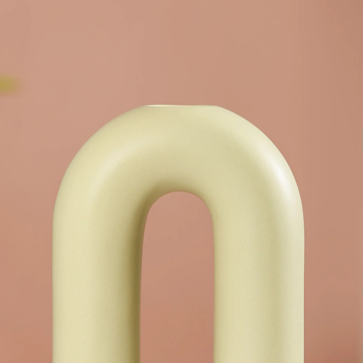 Donut Oval Vase Light Green - Image 9