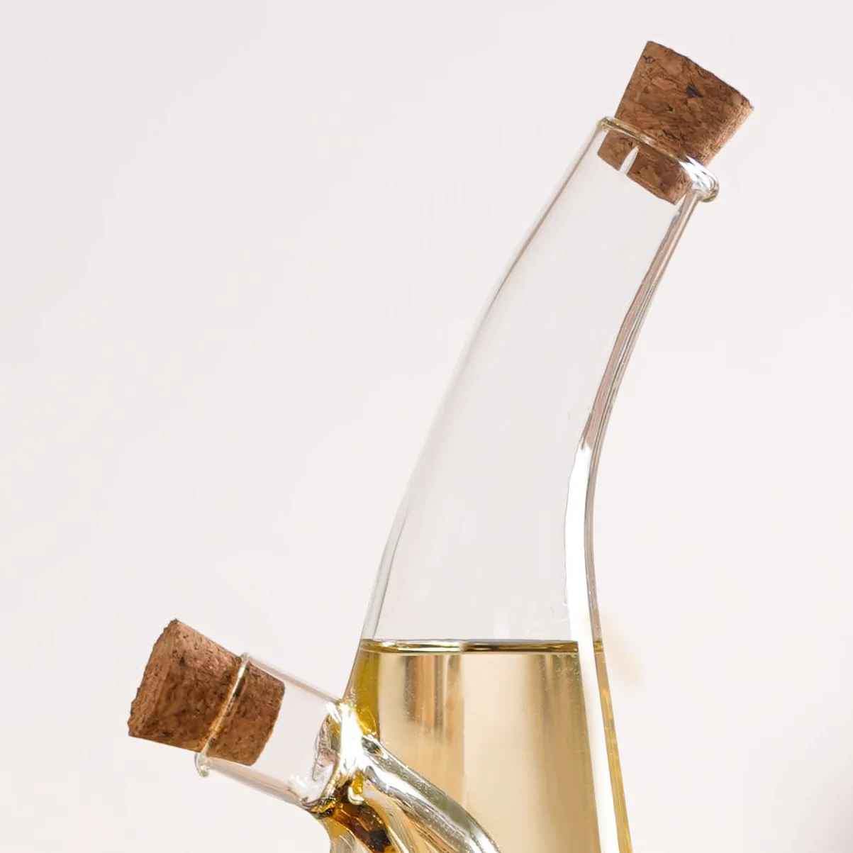 Droplet Style Two In One Balsamic Vinegar Oil Glass Bottle - Image 5
