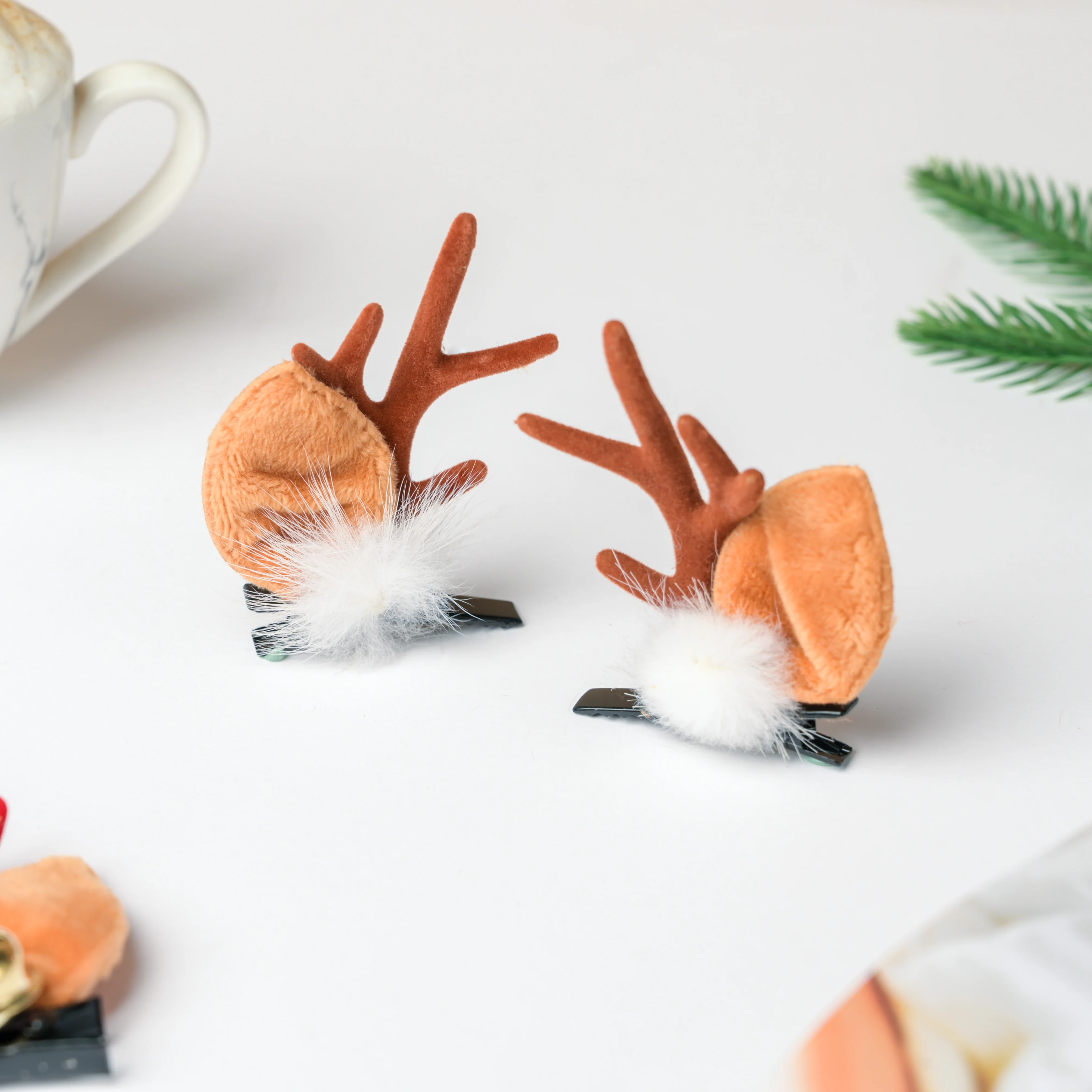 Ears Of Reindeer Christmas Hairpin Set of 2 - Image 4