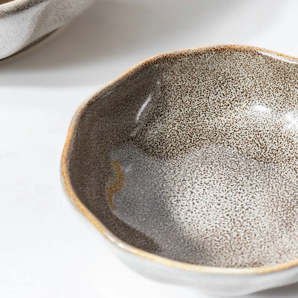 Eclectic Stoneware Dip Bowl Grey 50 ml - Image 3