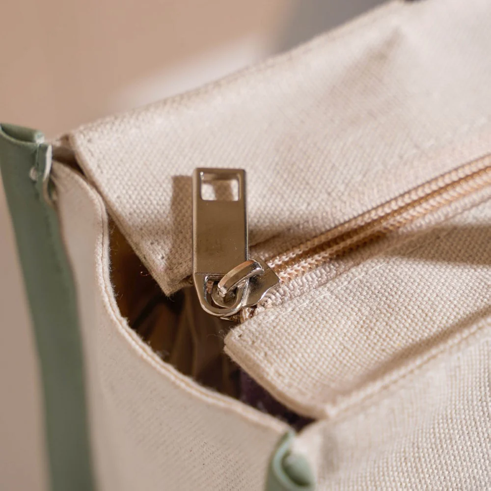 Eco-friendly Carryall Tote Bag Mint Small 12 x 10 Inch - Image 9