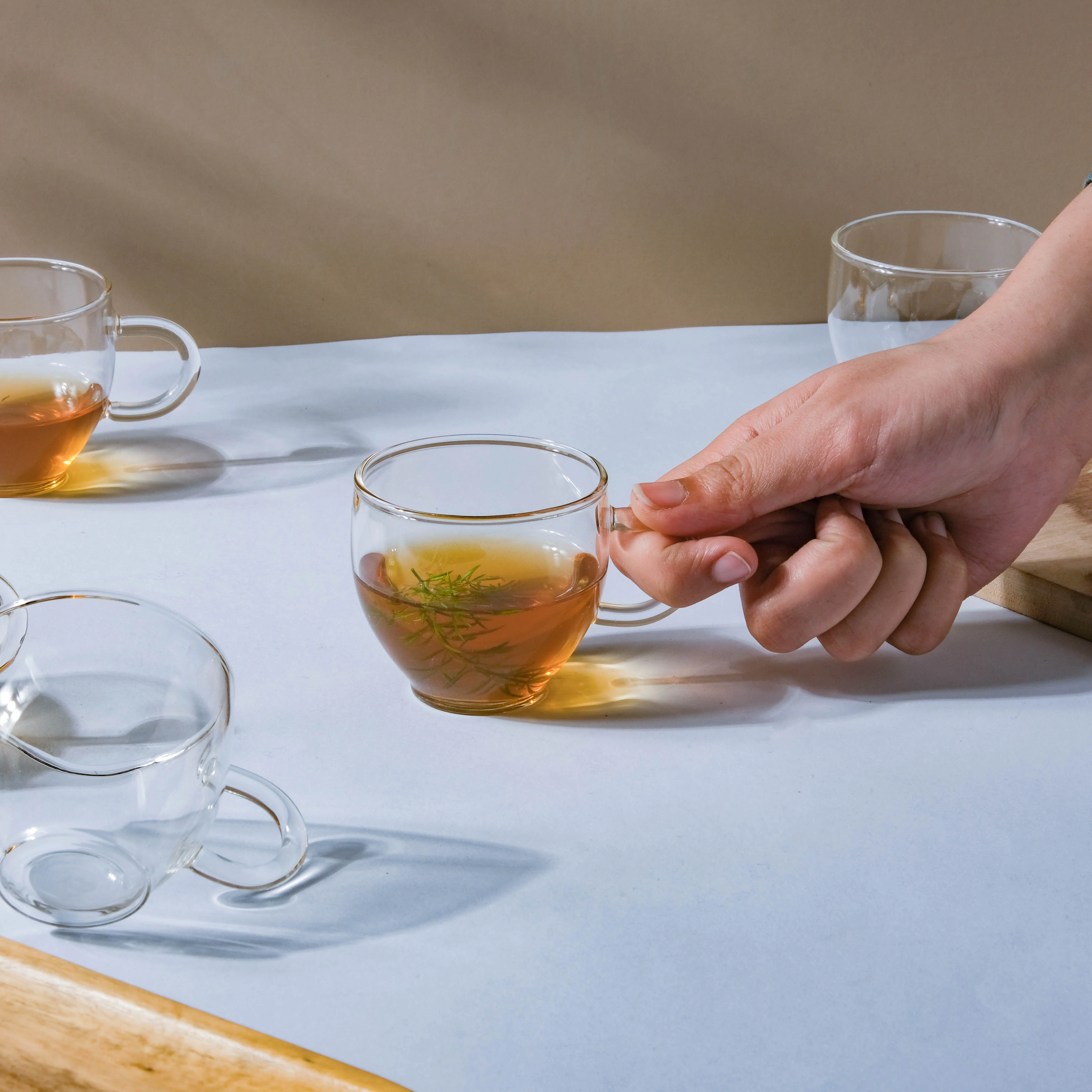 Elegant Glass Cup Set of 6 - Image 2