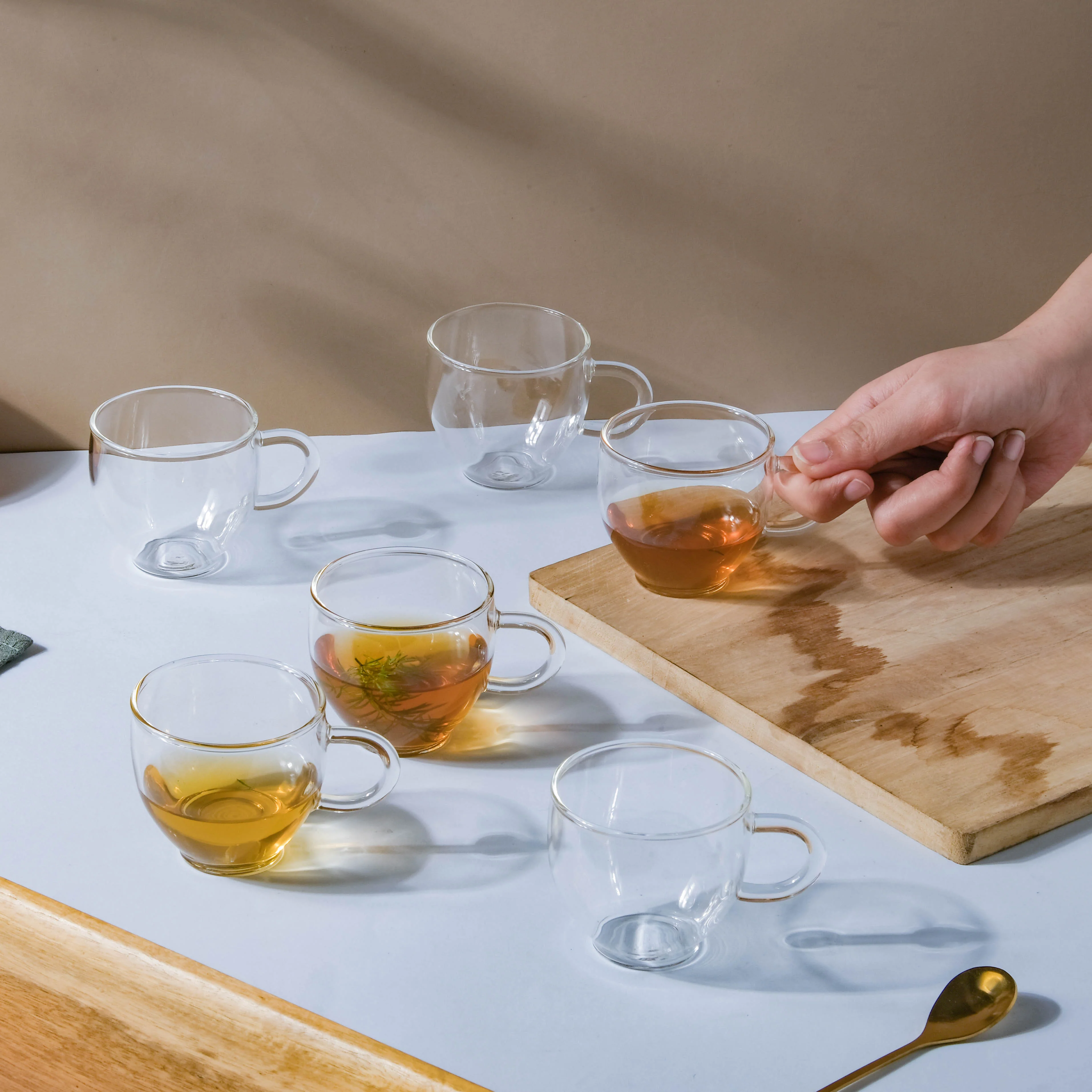 Elegant Glass Cup Set of 6 - Image 6