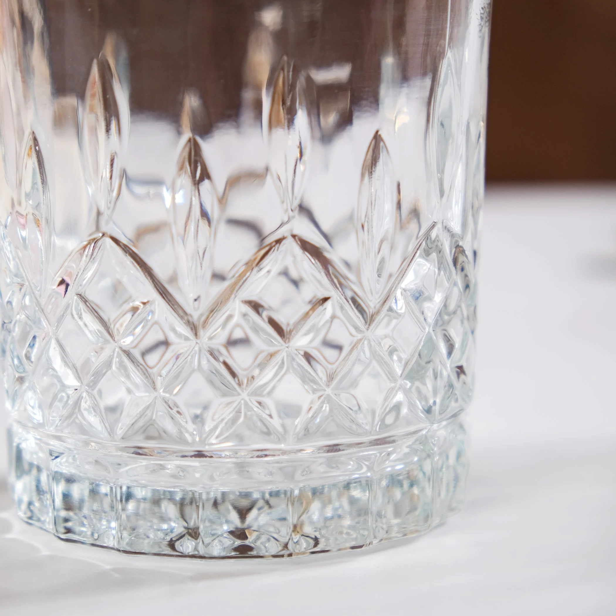 Embossed Heavy Base Old Fashioned Whiskey Glass Large Set Of 6 310ml - Image 9