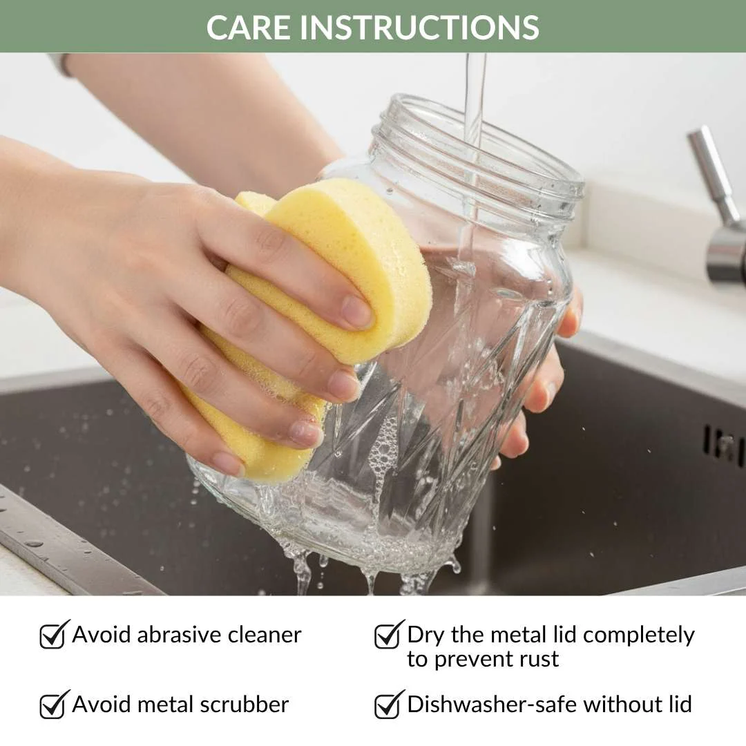 Embossed Jar With Butterfly Accent Knob Set Of 4 1000ml - Image 8