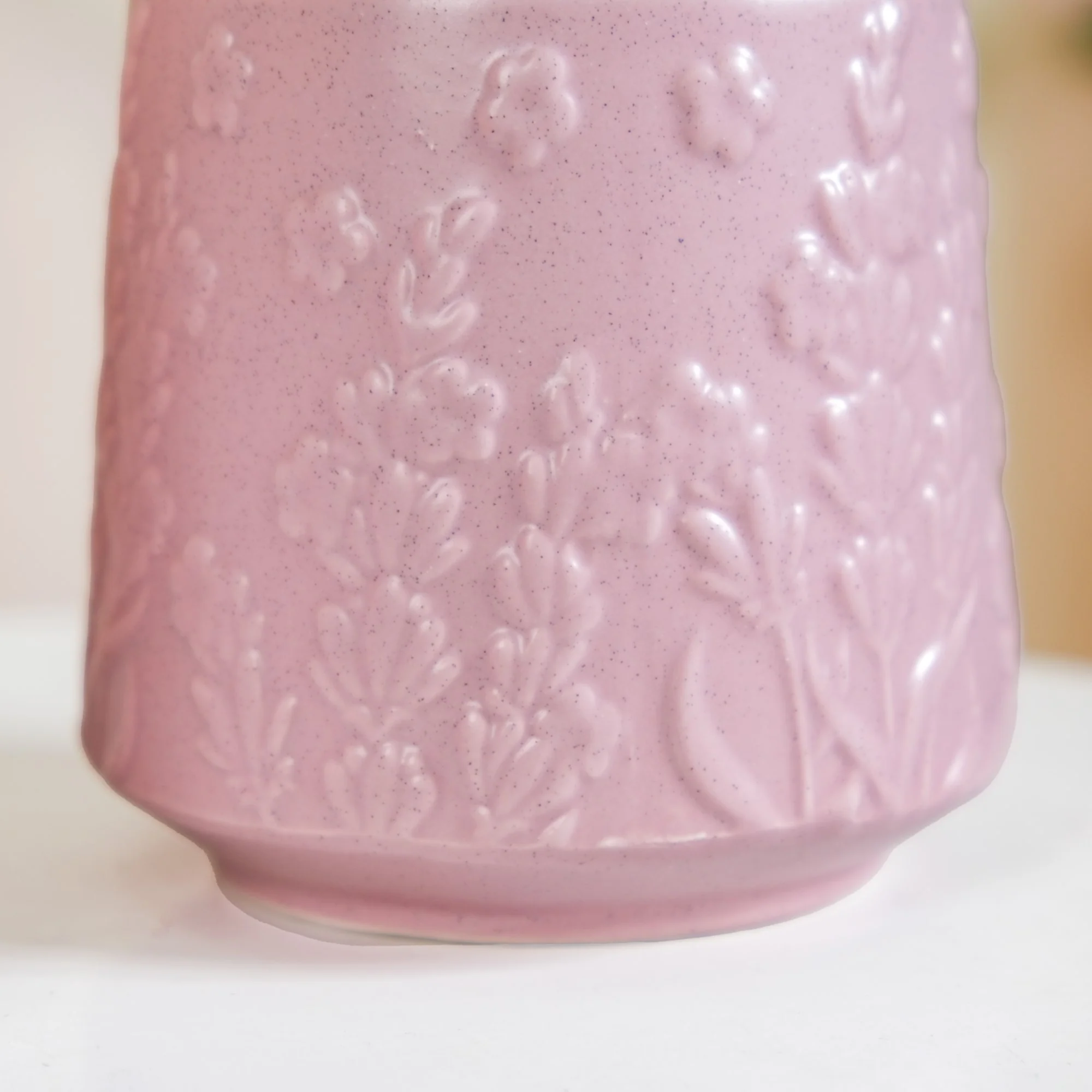 Embossed Snack Jar Set Of 2 Lavender - Image 7