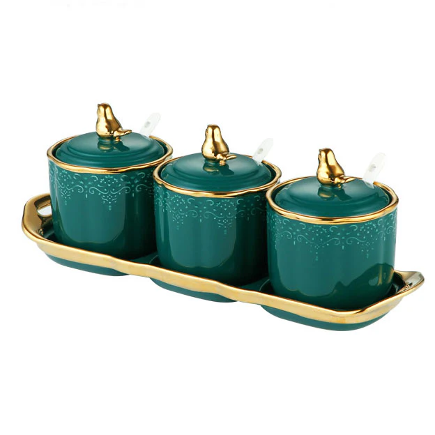 Emerald Seasoning Jar Set of 3 - Image 6