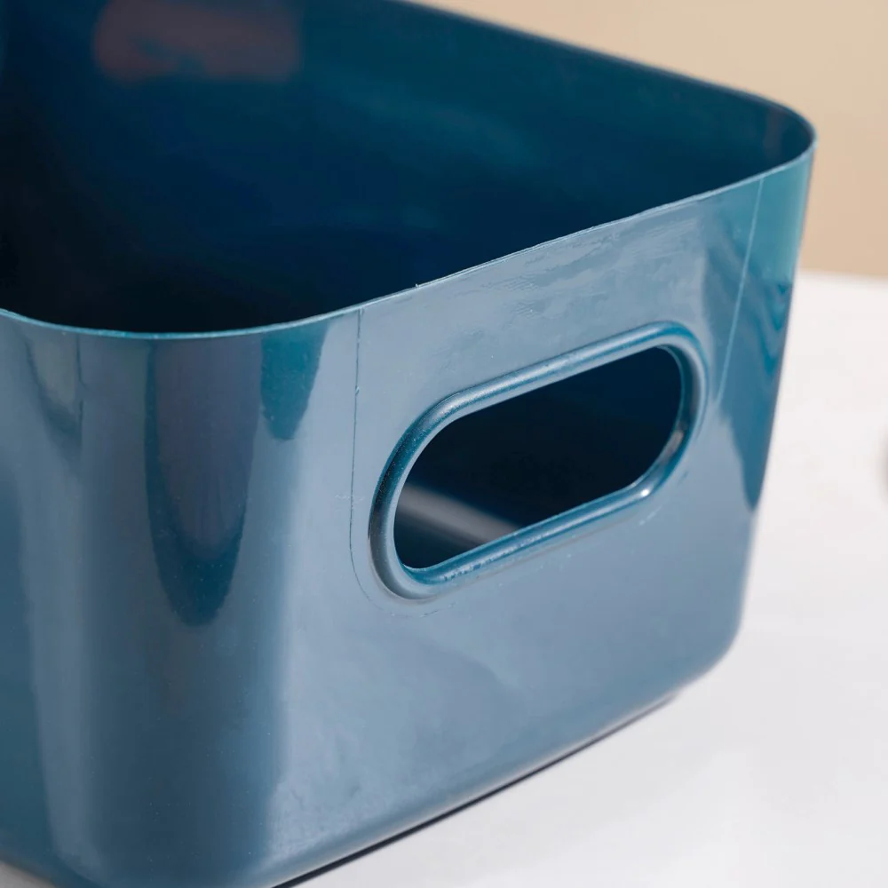 Essentials Storage Basket Blue Set Of 2 11 Inch - Image 5