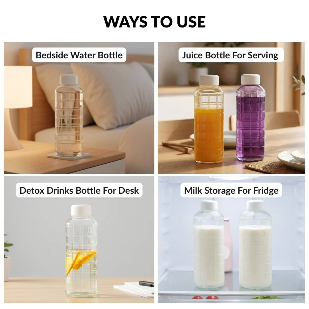 Everyday Transparent Glass Bottle Set Of 2 720ml - Image 6