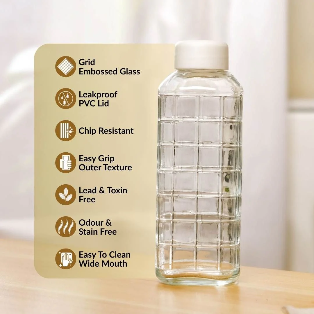 Everyday Transparent Glass Bottle Set Of 2 980ml - Image 3