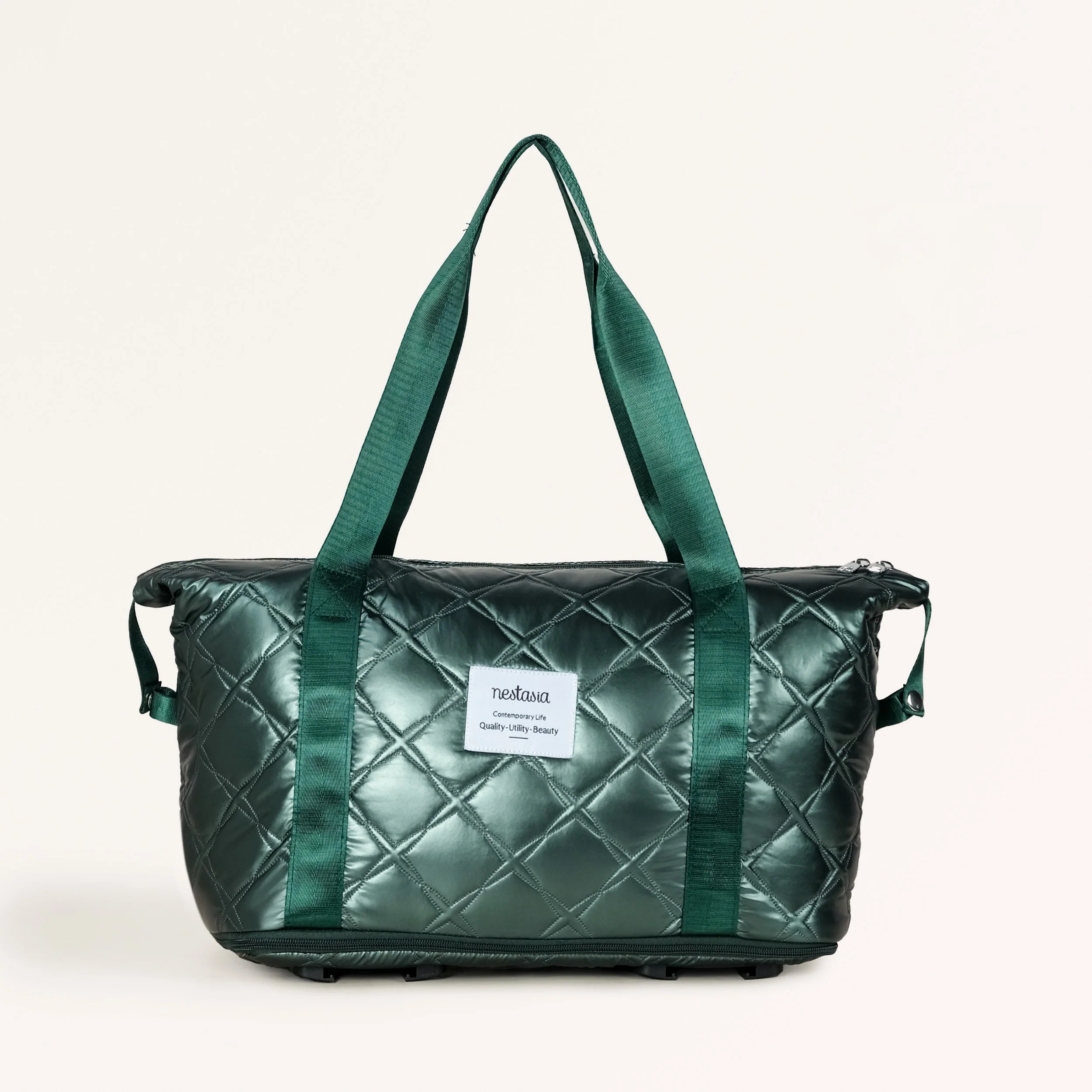 Expandable Movo Travel Bag With Removable Wheels Metallic Green - Image 12