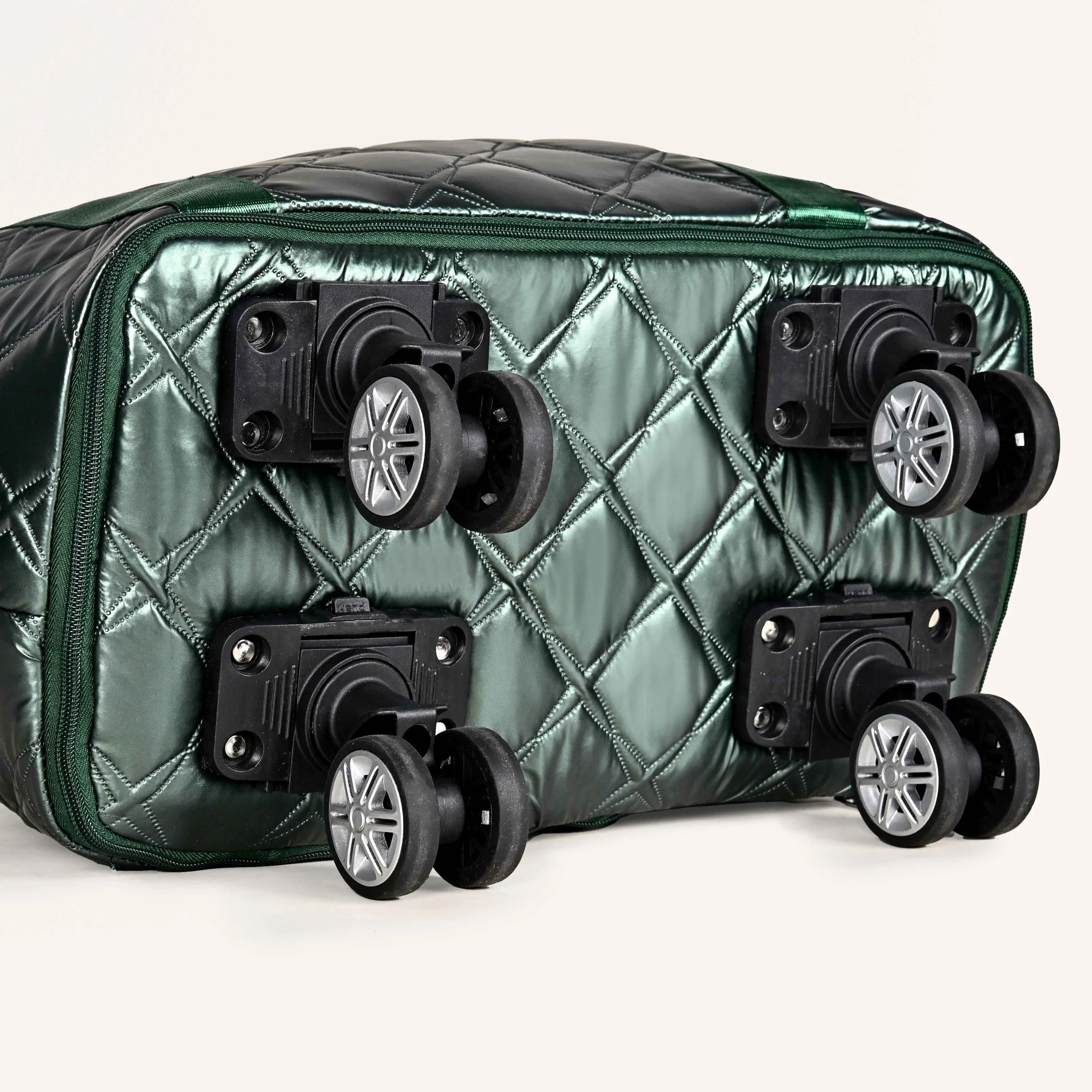 Expandable Movo Travel Bag With Removable Wheels Metallic Green - Image 9