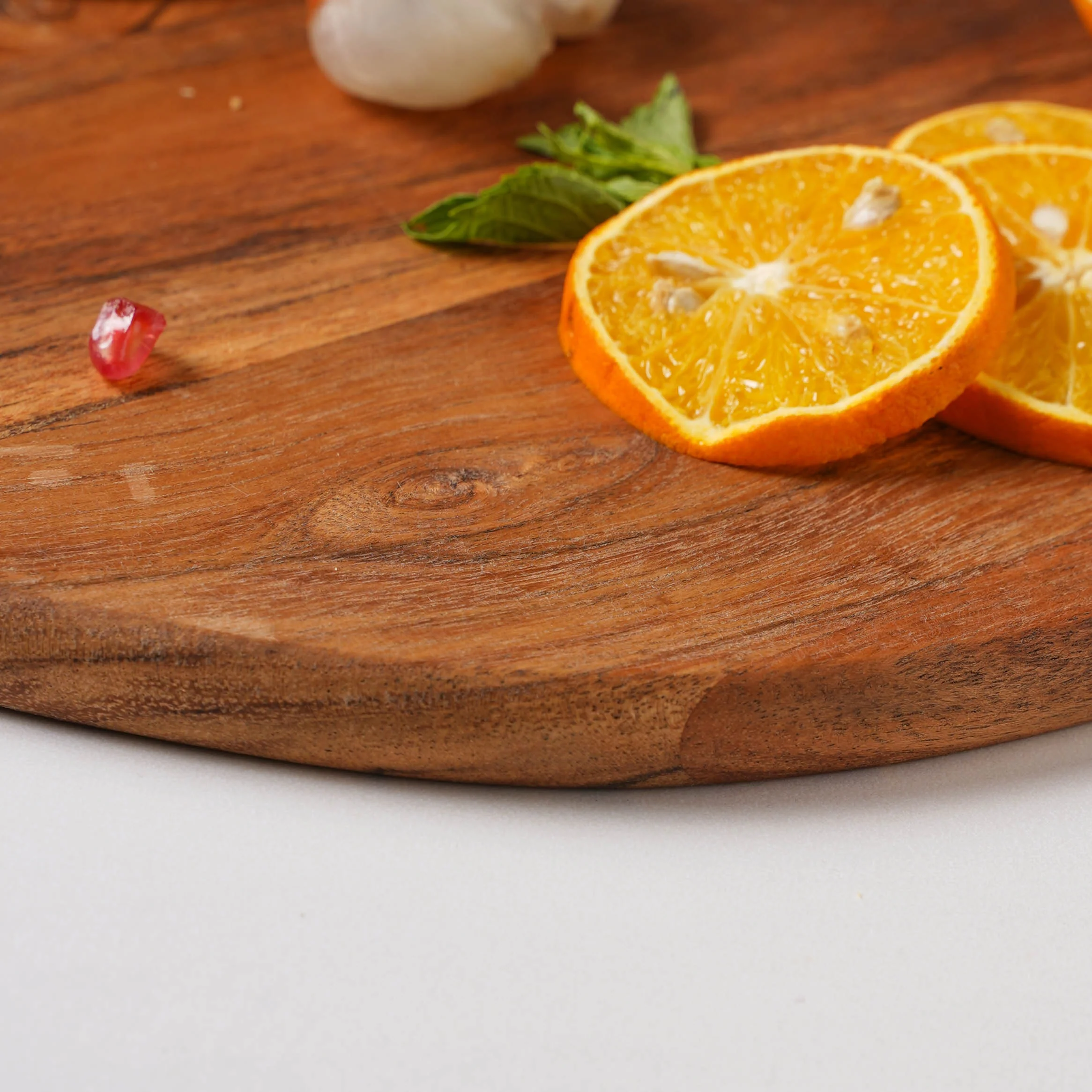 Farmhouse Round Wooden Platter 15 Inch - Image 9