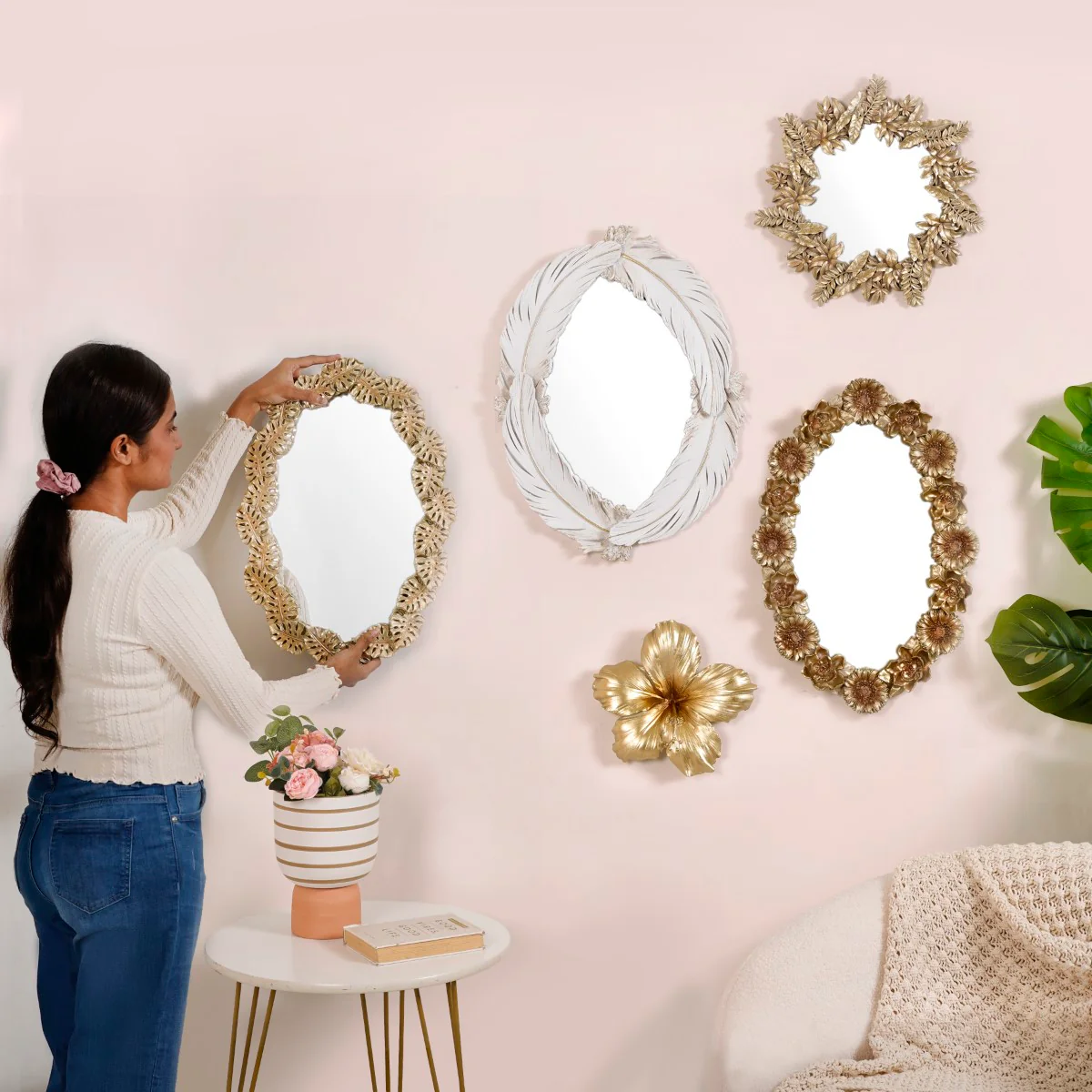 Feather Fusion Oval Wall Mirror - Image 8