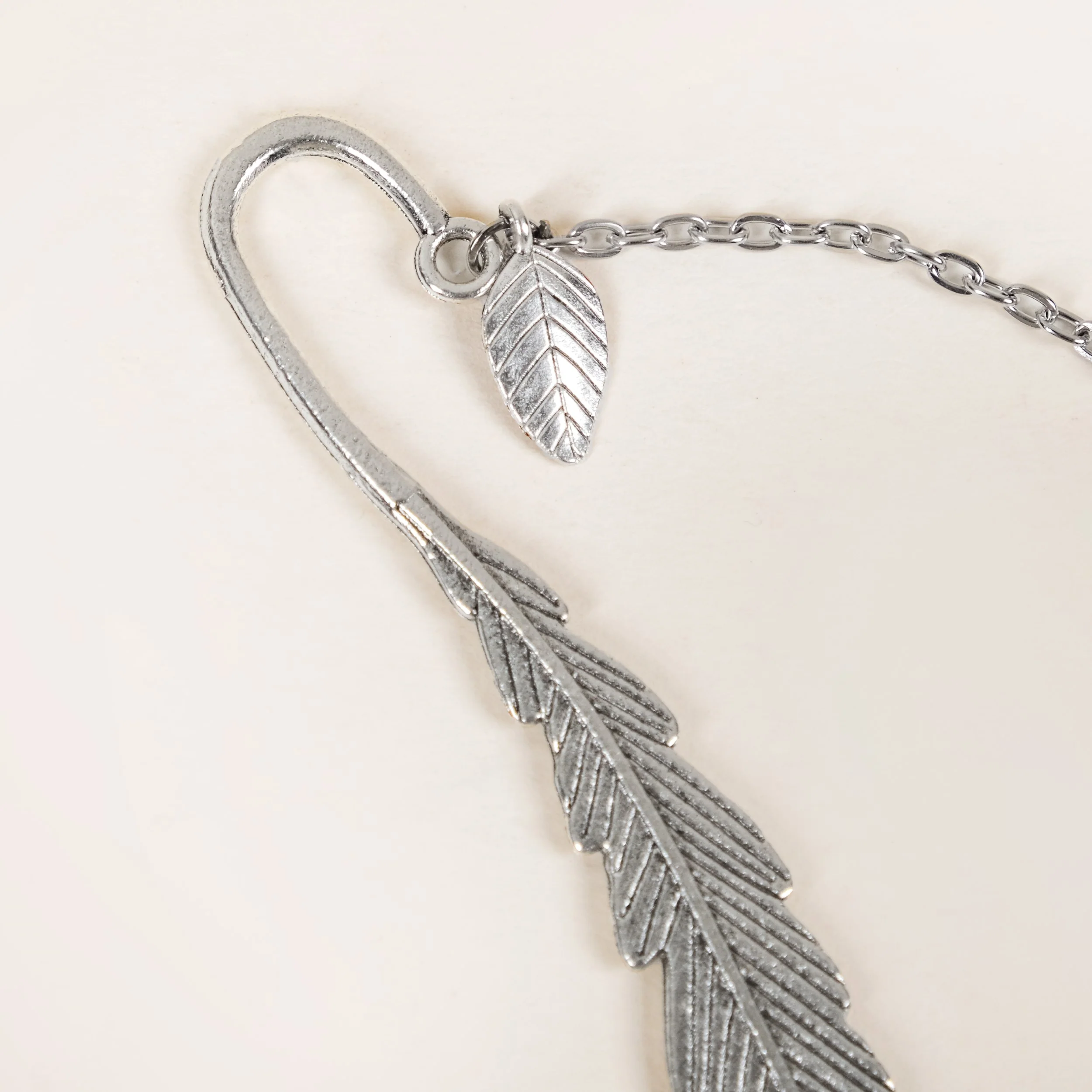 Feather Metal Bookmark With Charms - Image 7
