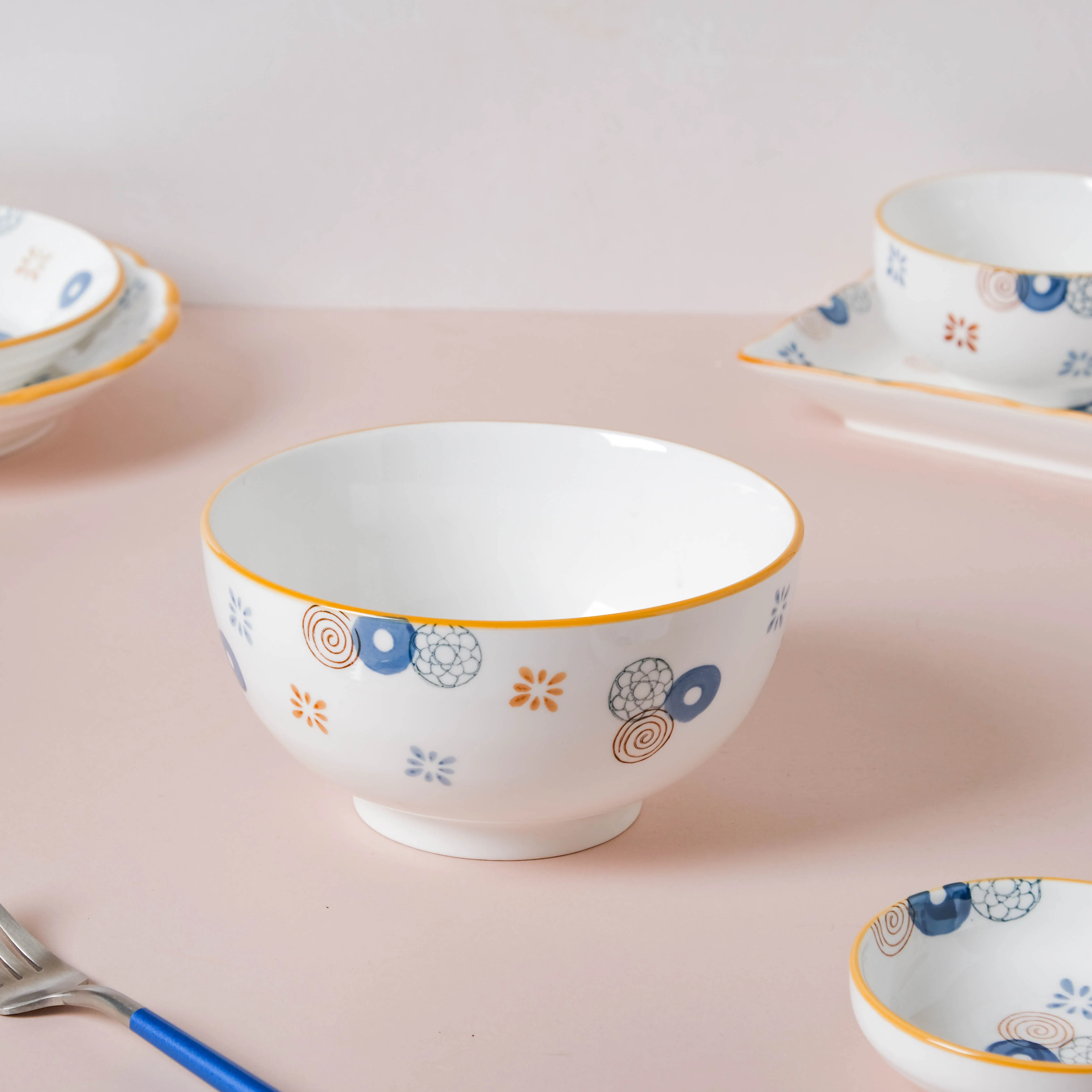 Feliz Abstract 36 Piece Pasta Set For 6 - Image 10