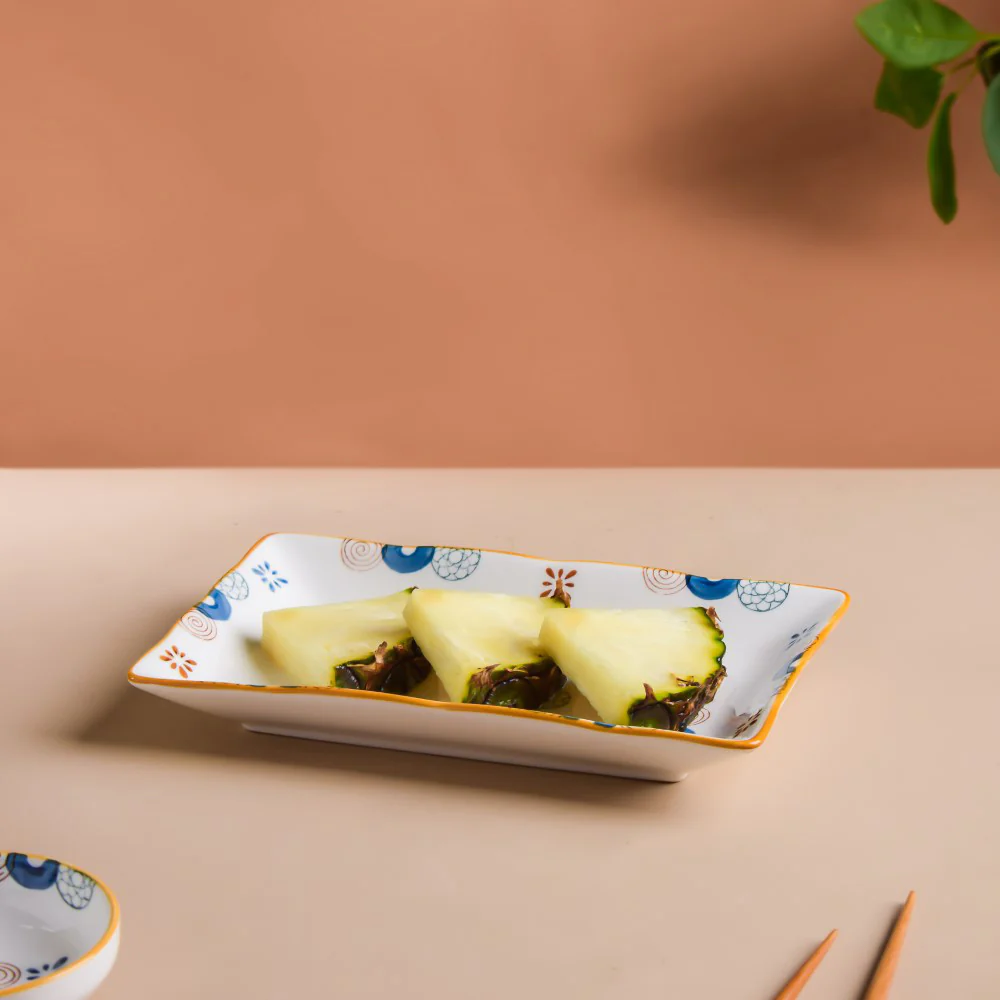 Feliz Rectangle Snack Plate - Image 2