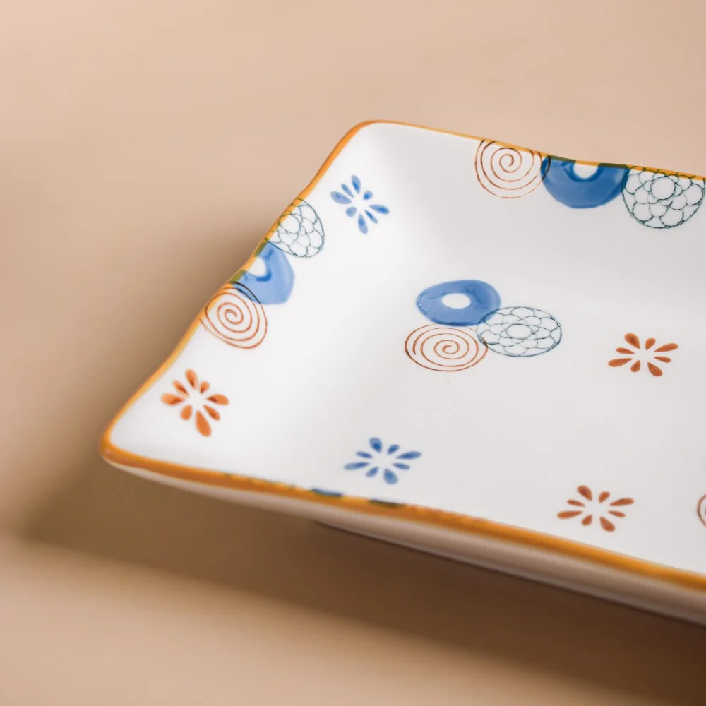 Feliz Rectangle Snack Plate - Image 6