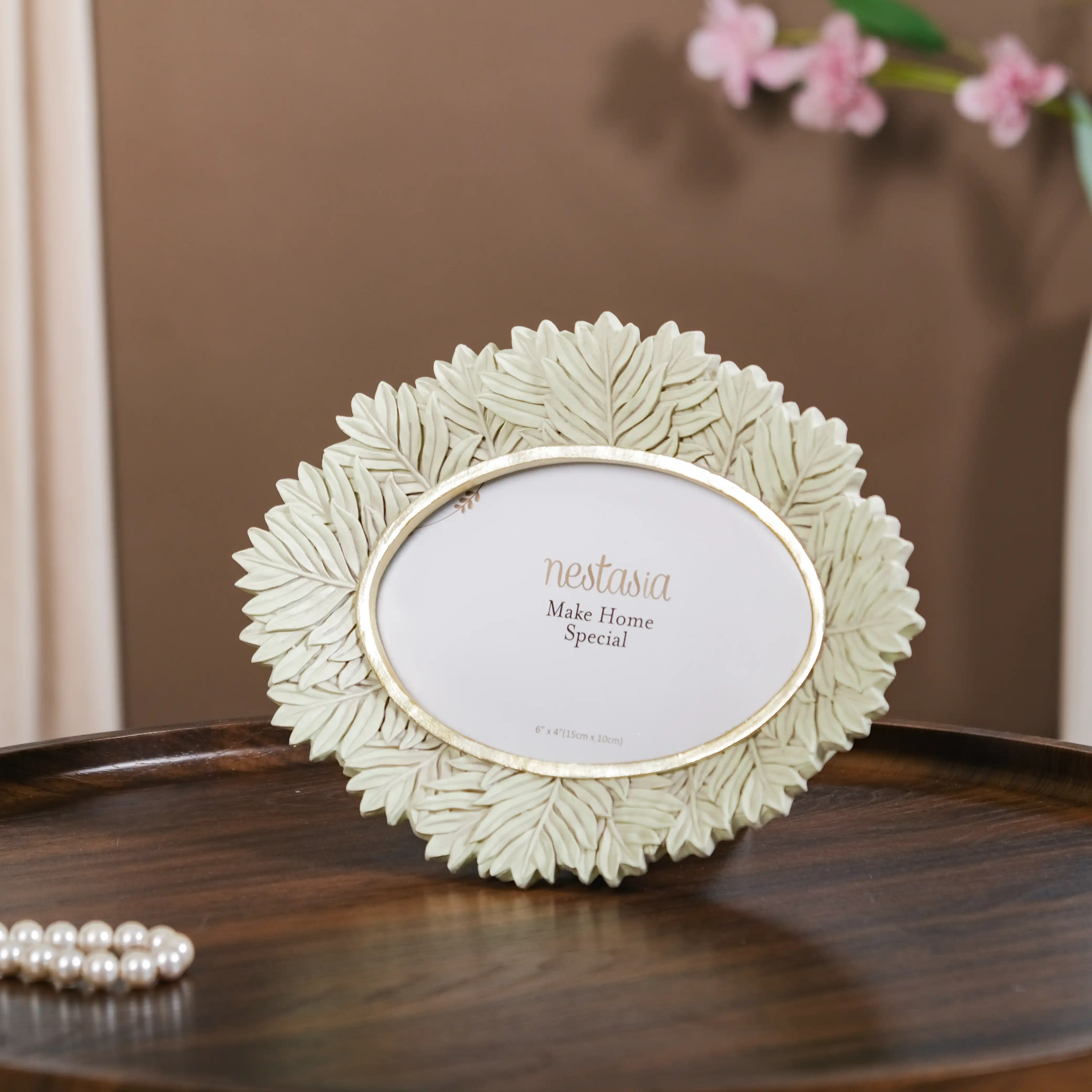 Fern Wreath Oval Photo Frame 8.5"x6.5" - Image 9