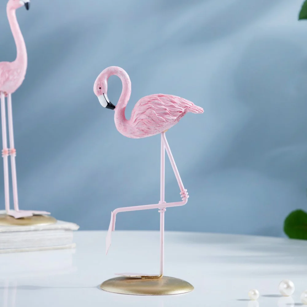 Flamingo Resin Decor Showpiece Pink Set Of 3 - Image 4