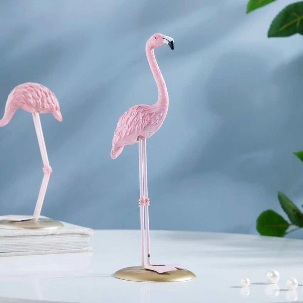 Flamingo Resin Decor Showpiece Pink Set Of 3 - Image 6