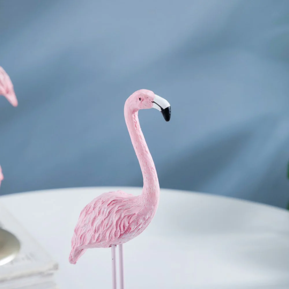Flamingo Resin Decor Showpiece Pink Set Of 3 - Image 7