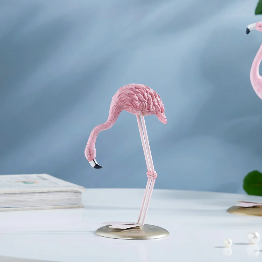 Flamingo Resin Decor Showpiece Pink Set Of 3 - Image 8