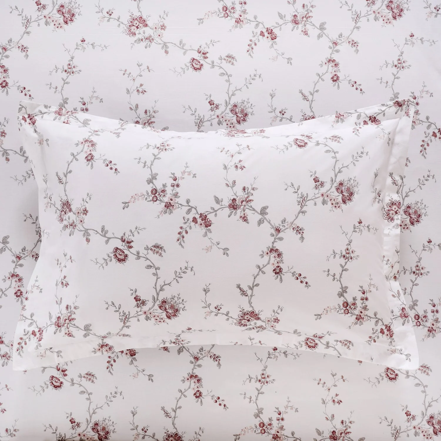 Floral 100% Pure Cotton Night Bedsheet Set 180 TC Soft Touch King Size 275x275 cm - Image 3