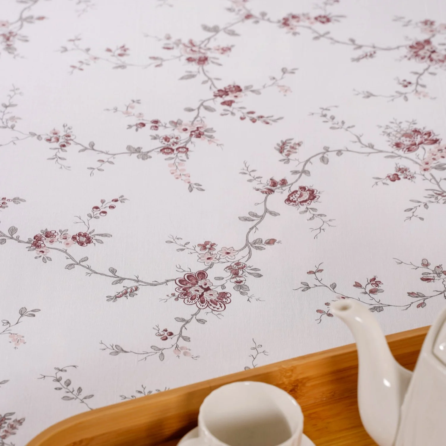 Floral 100% Pure Cotton Night Bedsheet Set 180 TC Soft Touch King Size 275x275 cm - Image 5