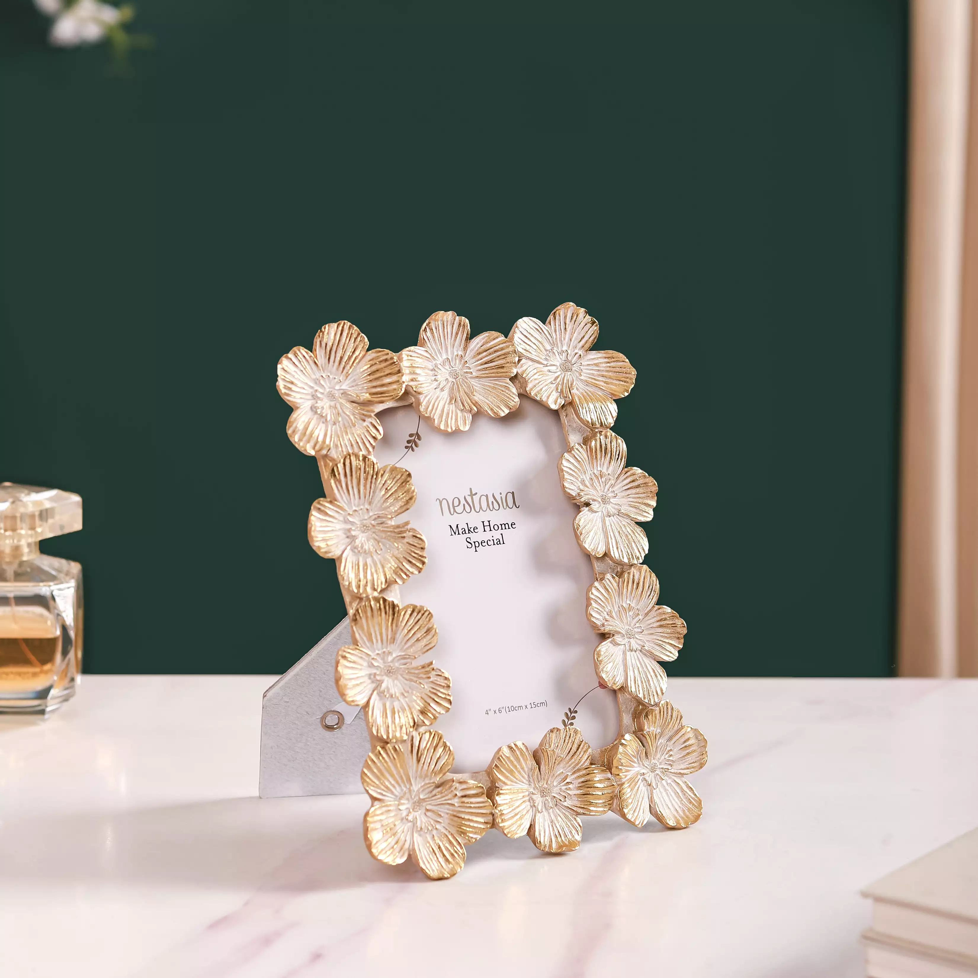 Floral Accent Picture Frame 8.5"x6.5" - Image 3