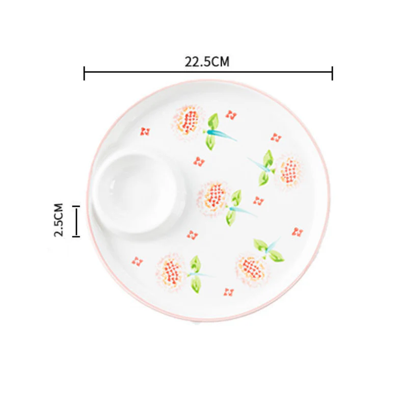 Floral Dumpling Plate - Image 20