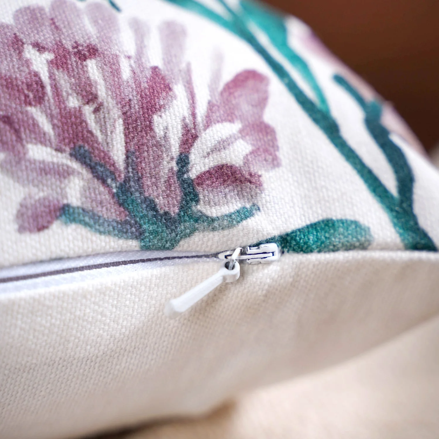 Floral Embroidered Cotton Cushion Cover Set Of 2 - Image 7
