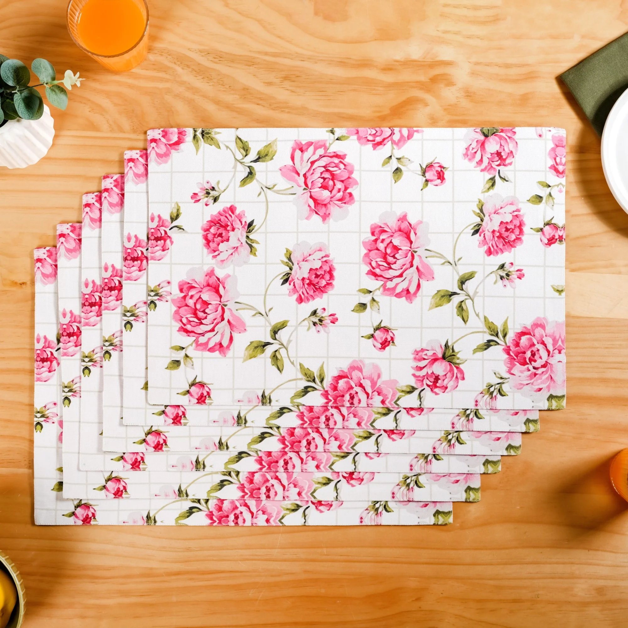 Floral Rouge Pure Cotton Table Mat Set Of 6 - Image 2