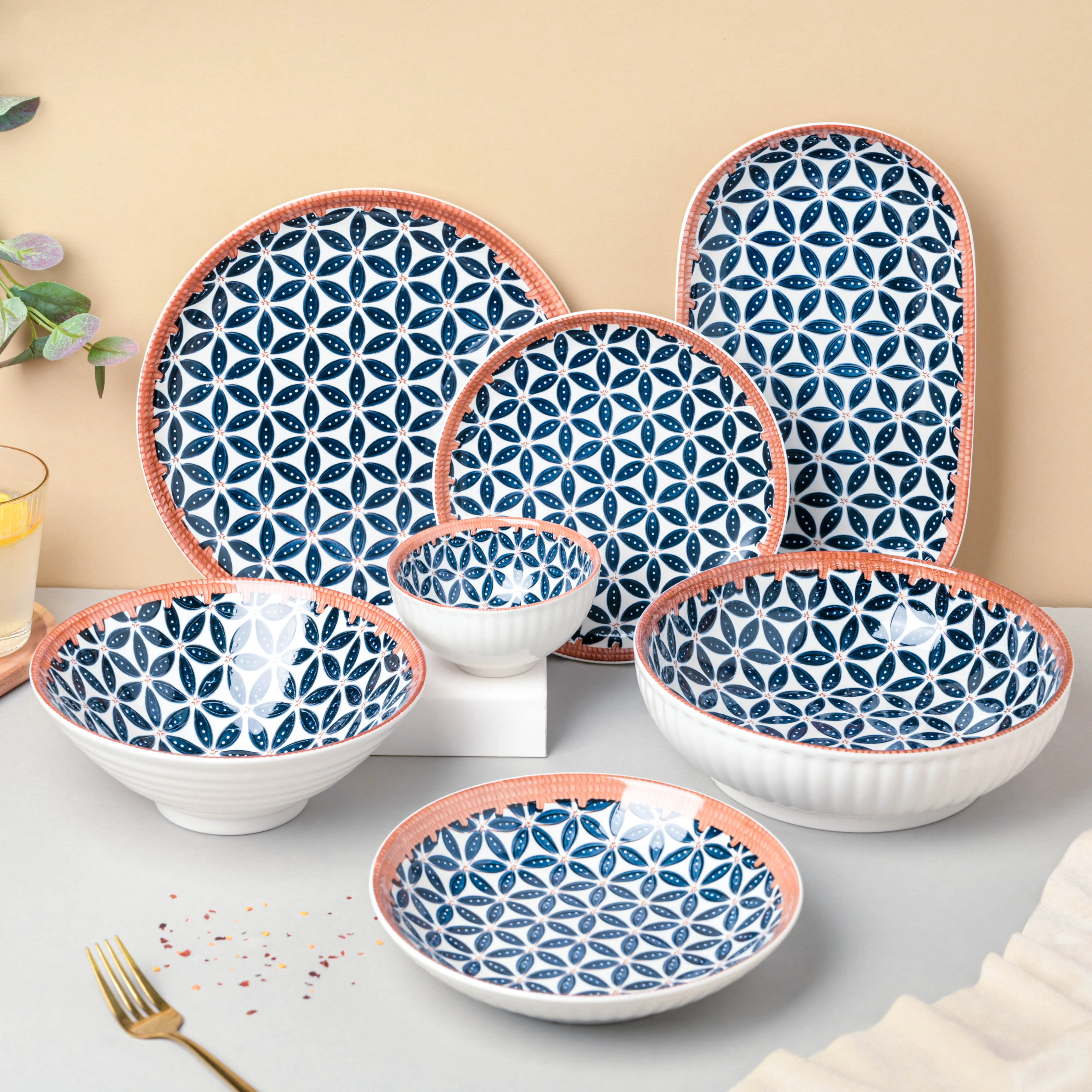 Floret Ceramic Ramen Bowl 8 Inch 750 ml - Image 8