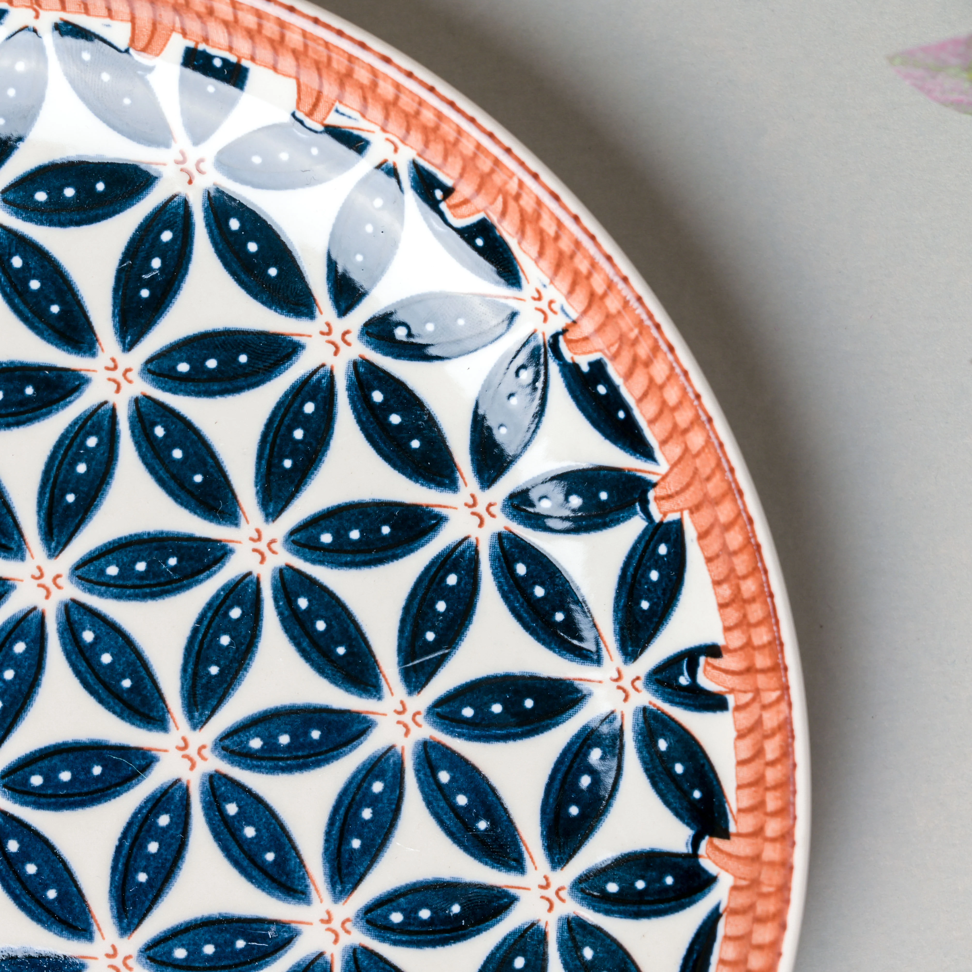 Floret Ceramic Snack Plate 7.5 Inch - Image 5