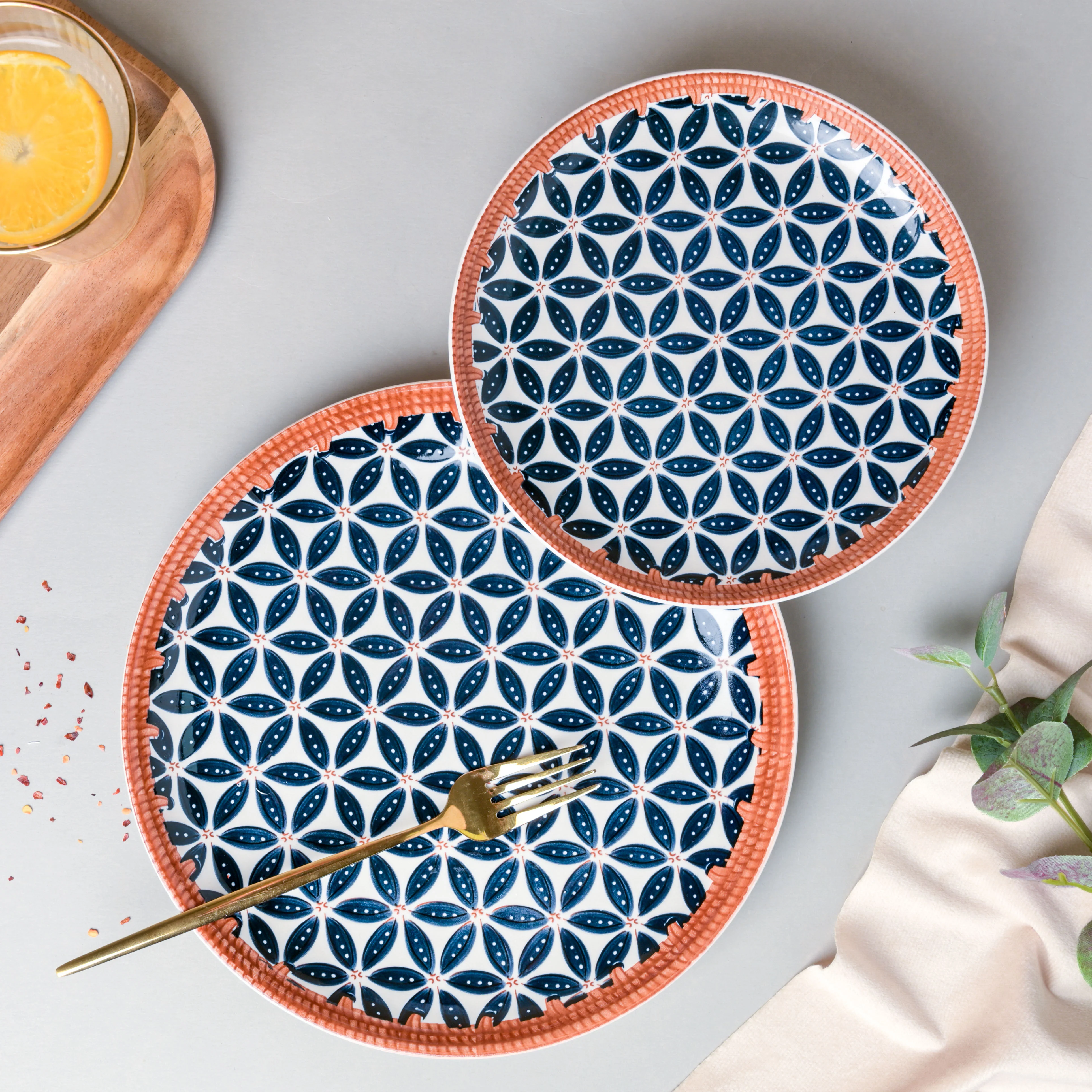Floret Ceramic Snack Plate 7.5 Inch - Image 6