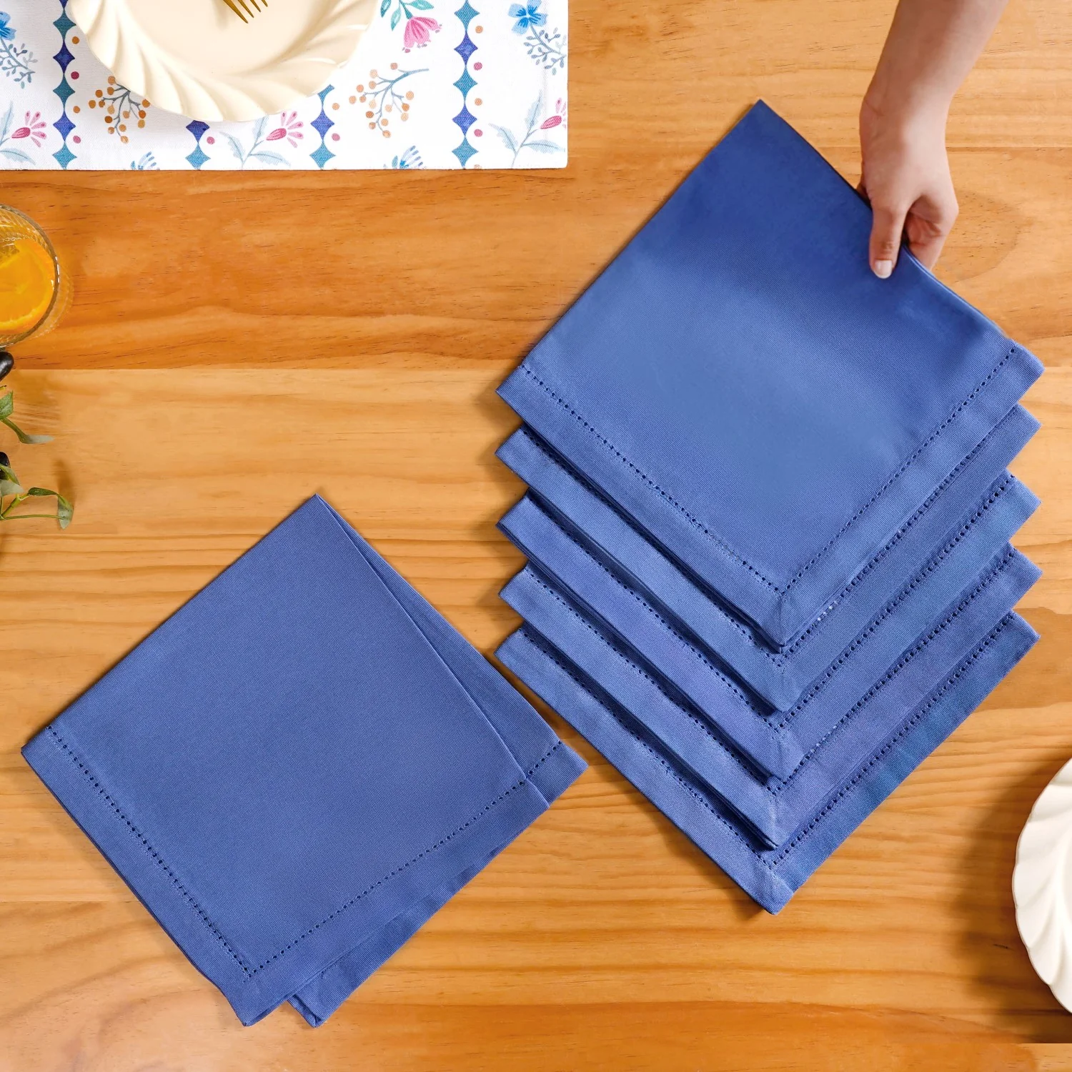 Florina Cotton Table Napkin Set Of 6 - Image 3