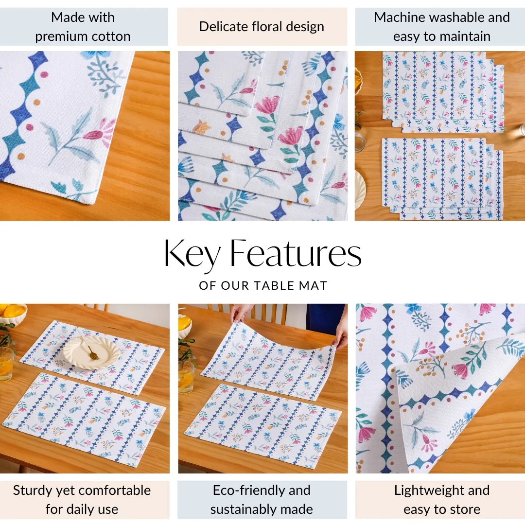 Florina Reversible Table Mat Set Of 6 - Image 5