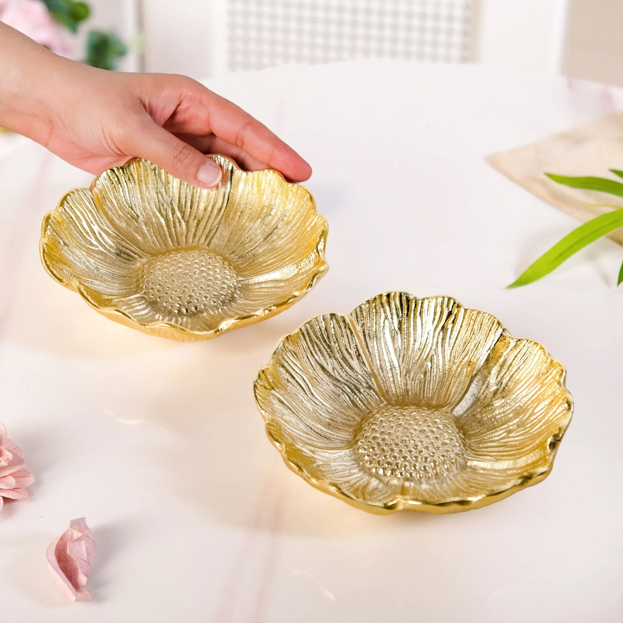 Flower Trinket Bowl Set Of 2 - Image 3