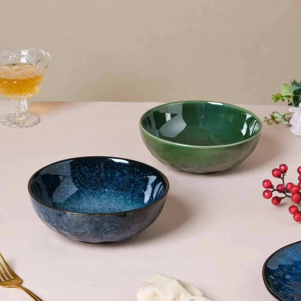 Forest Green Gloss Serving Bowl 6.5 Inch 800 ml - Image 9