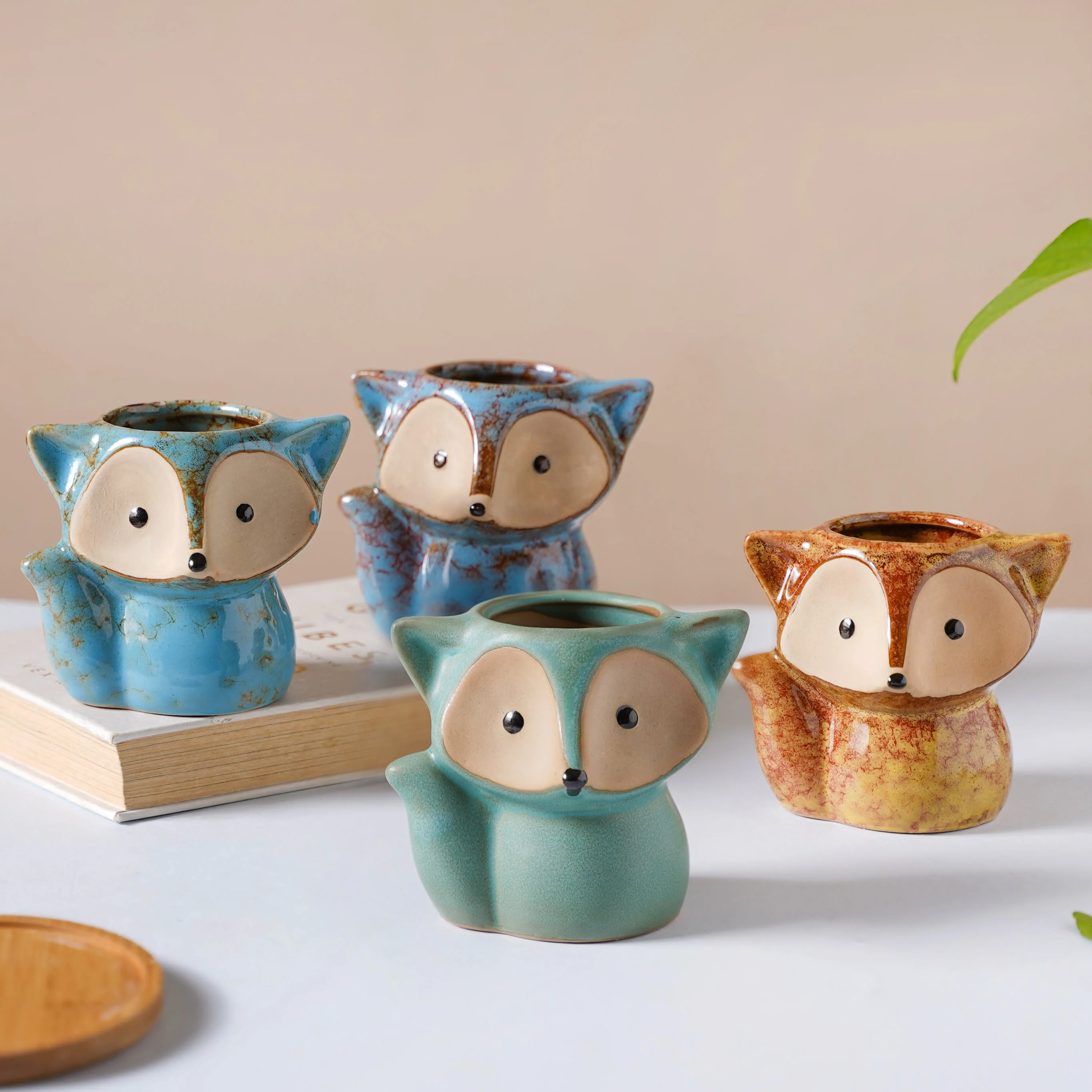 Foxy Ceramic Planter Brown - Image 9